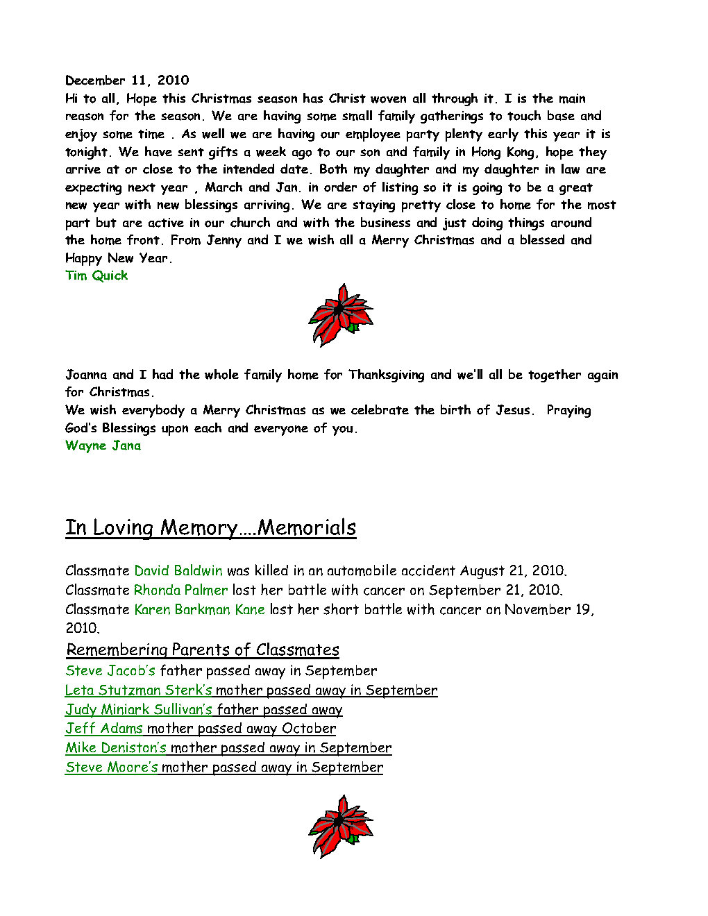 2010 Christmas Newsletter Page12