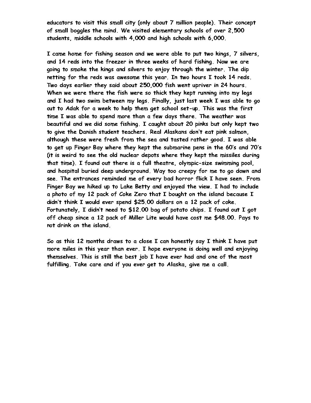 2011 Christmas Newsletter Page11