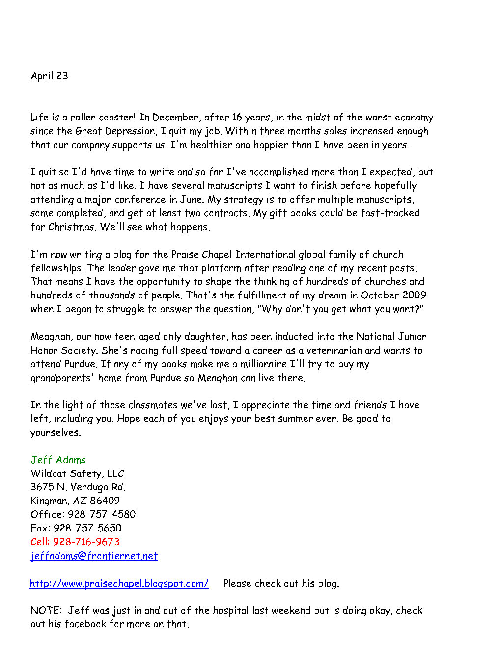 2011 Spring Newsletter Page3