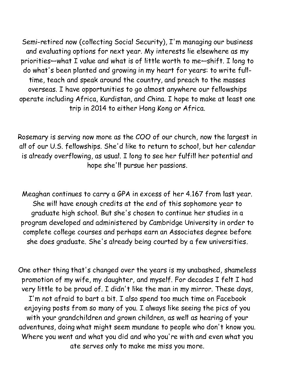 2013 Christmas Newsletter Page7