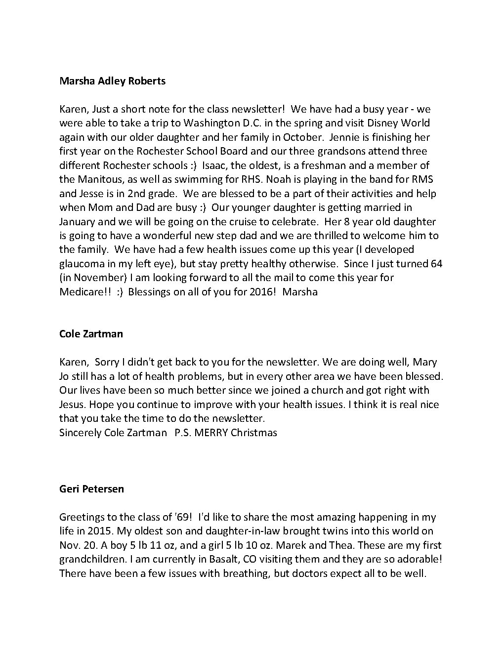 2015 Xmas Class Newsletter Page12