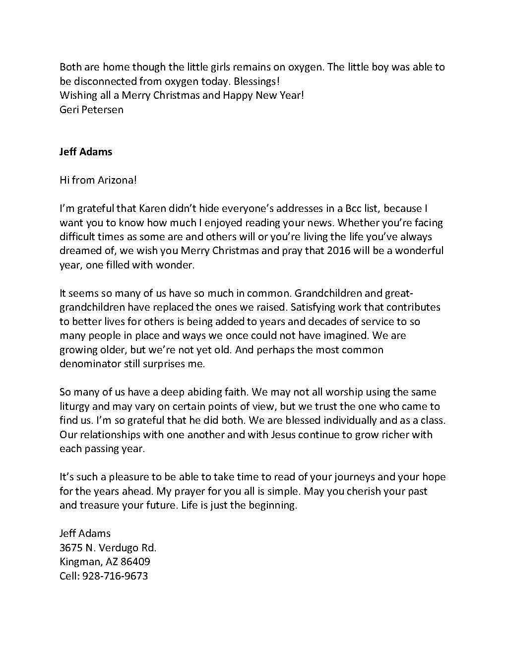 2015 Xmas Class Newsletter Page13