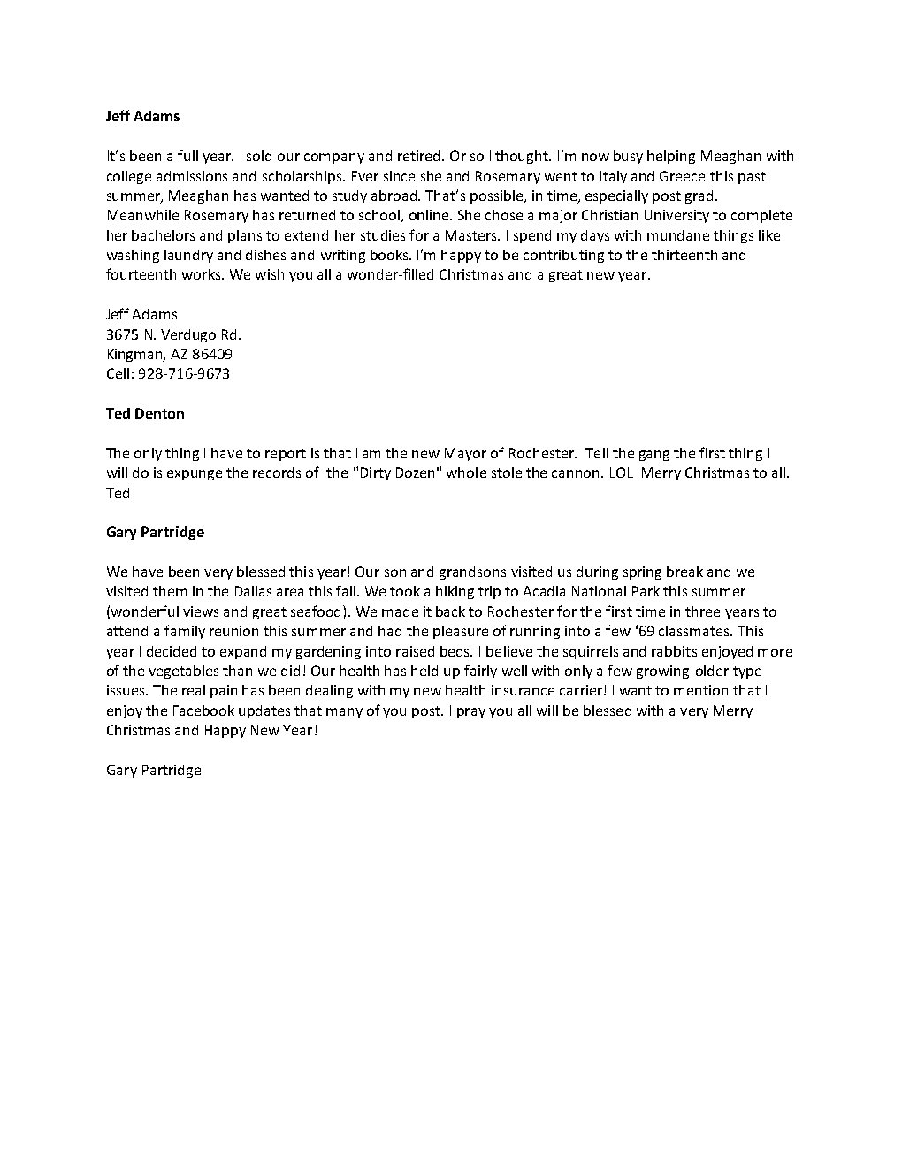 2015 Xmas Class Newsletter Page2