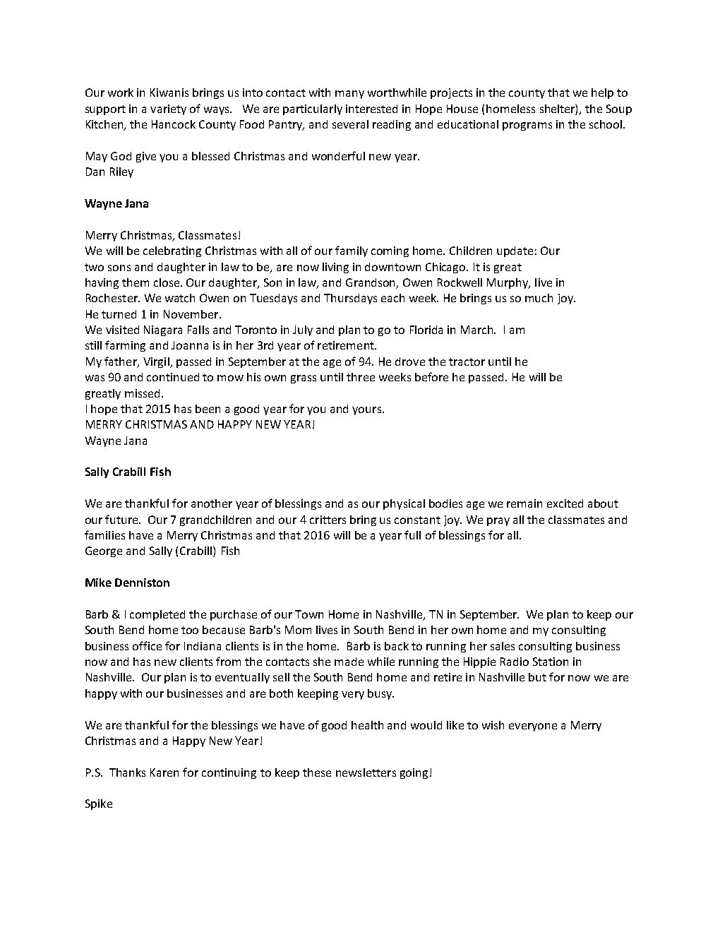 2015 Xmas Class Newsletter Page4