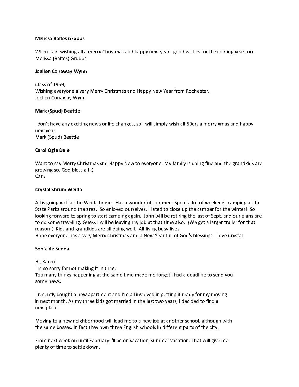 2015 Xmas Class Newsletter Page8