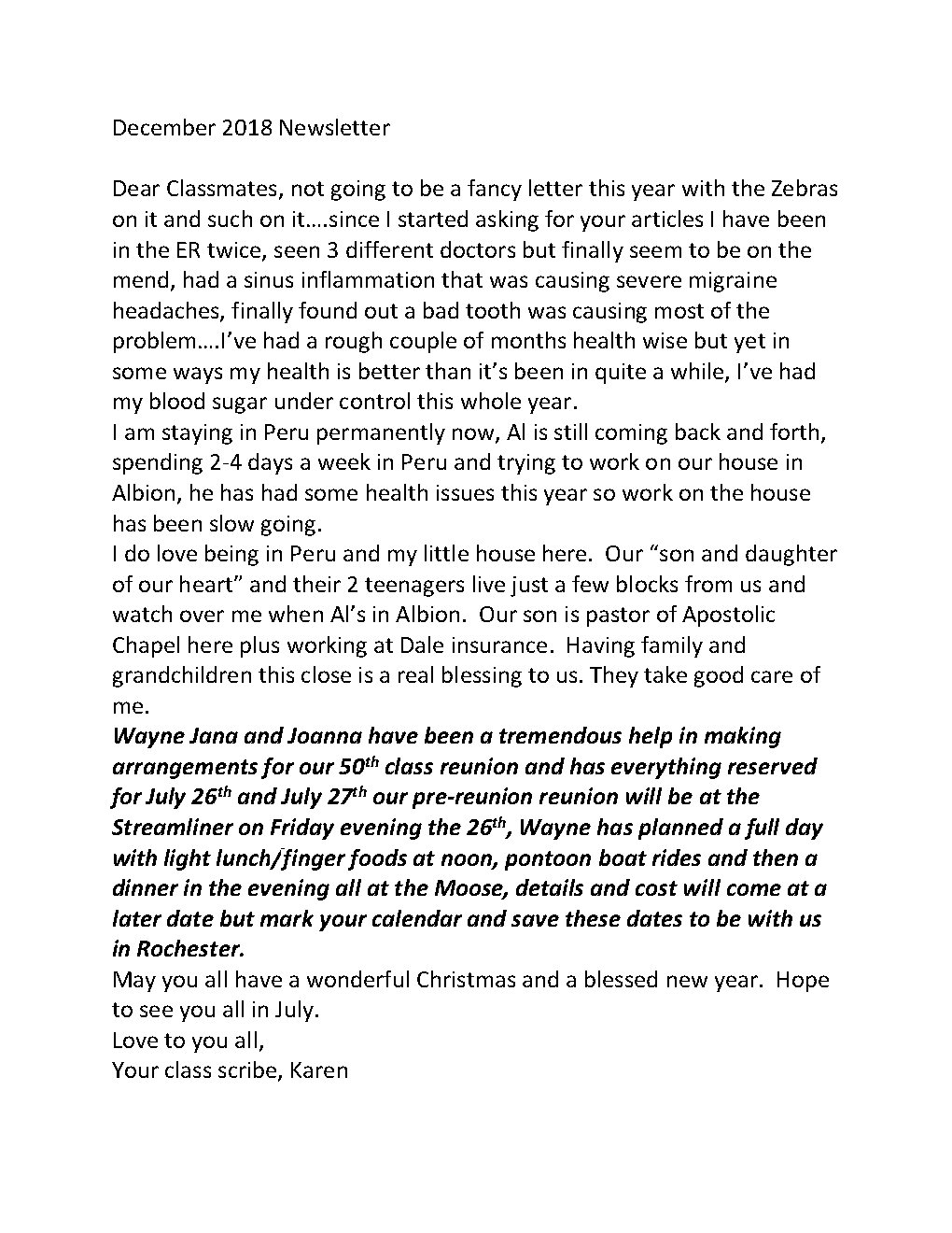 2018 December Newsletter Page1