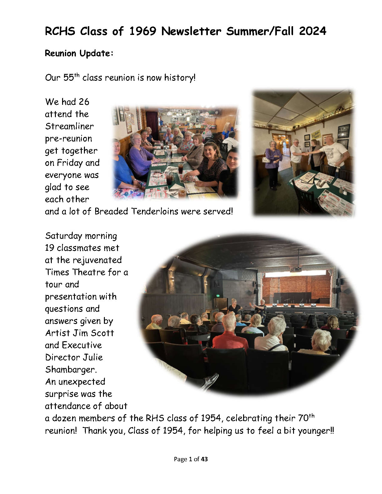 RHS Newsletter 2024 Page1