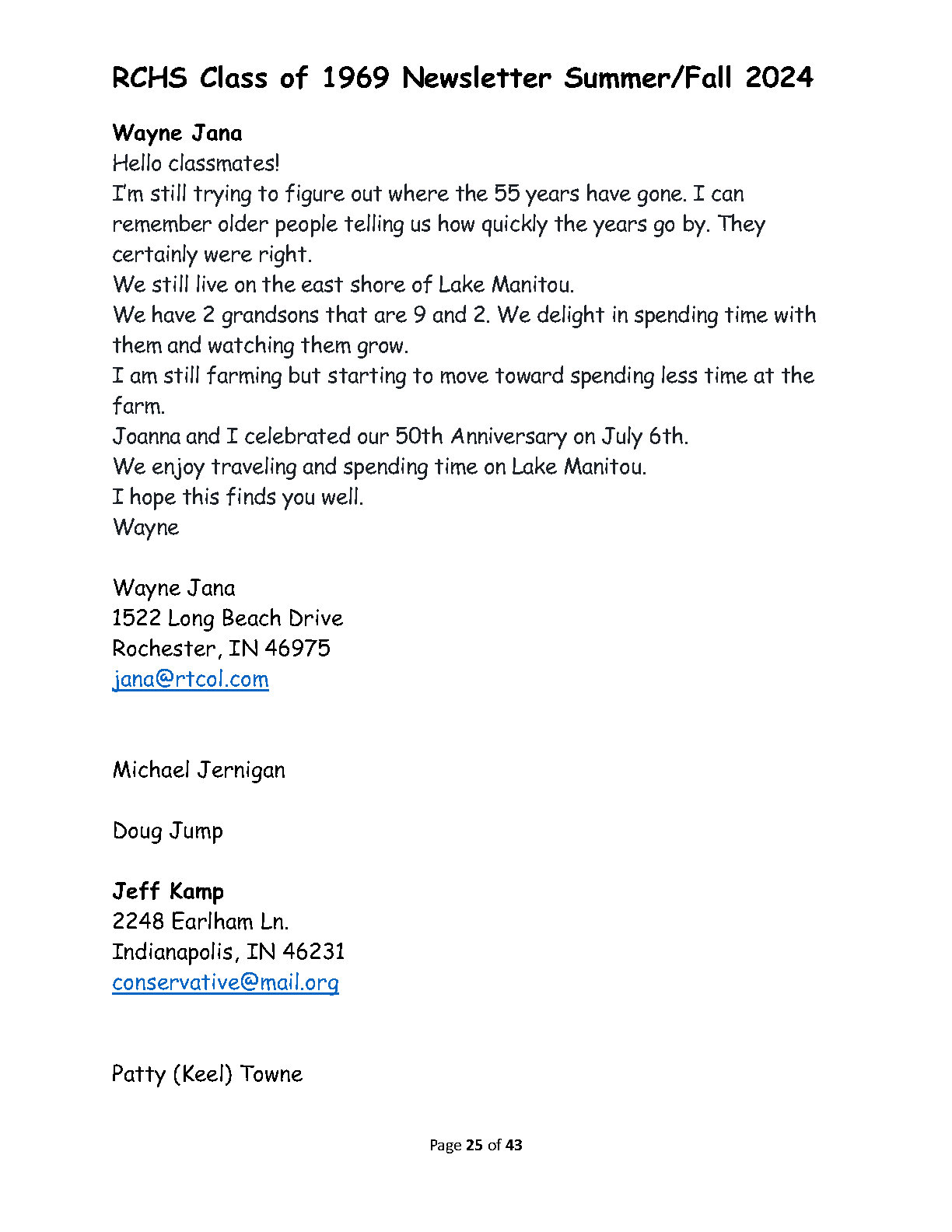RHS Newsletter 2024 Page25