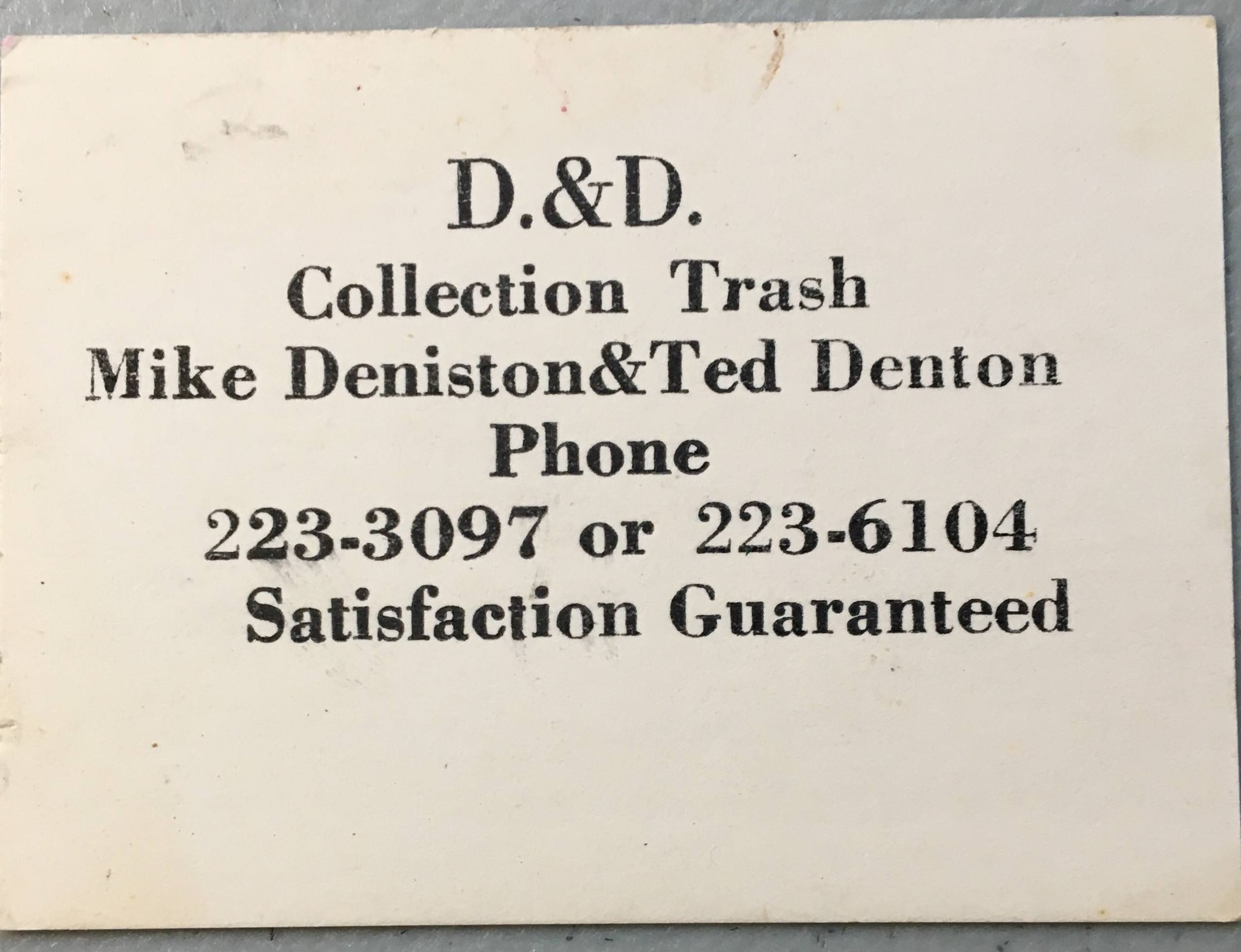 D  D Business Card